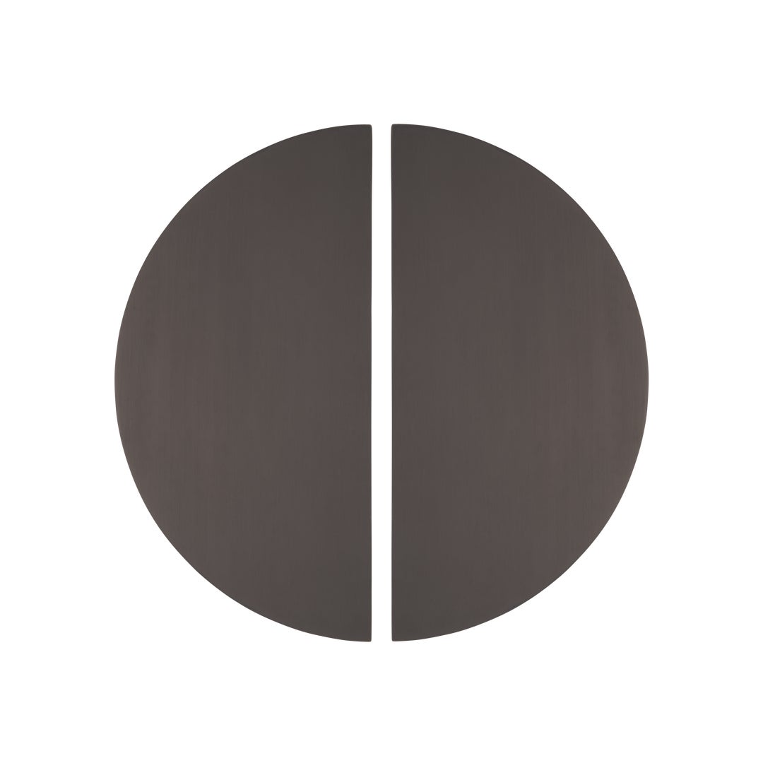 Imes Half Moon Entry Door Pull (Pair) - Brushed Gunmetal