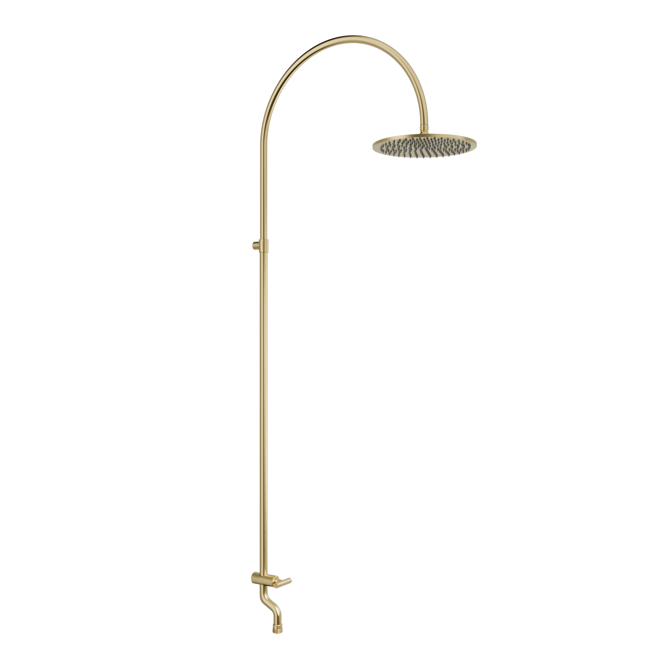 Sola Garden Outdoor Shower Set - Brushed Brass