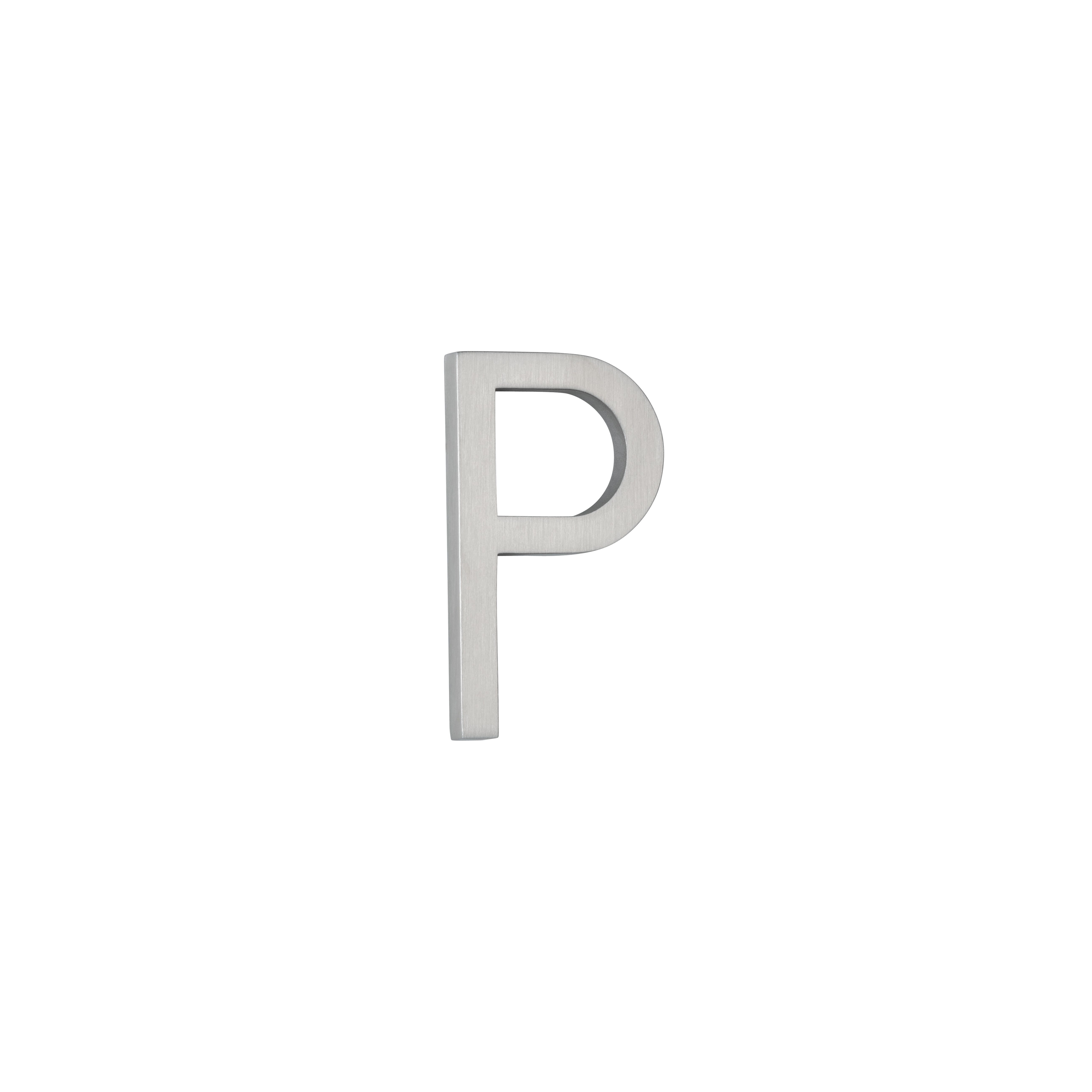 P Letter - 60mm - Stainless Steel