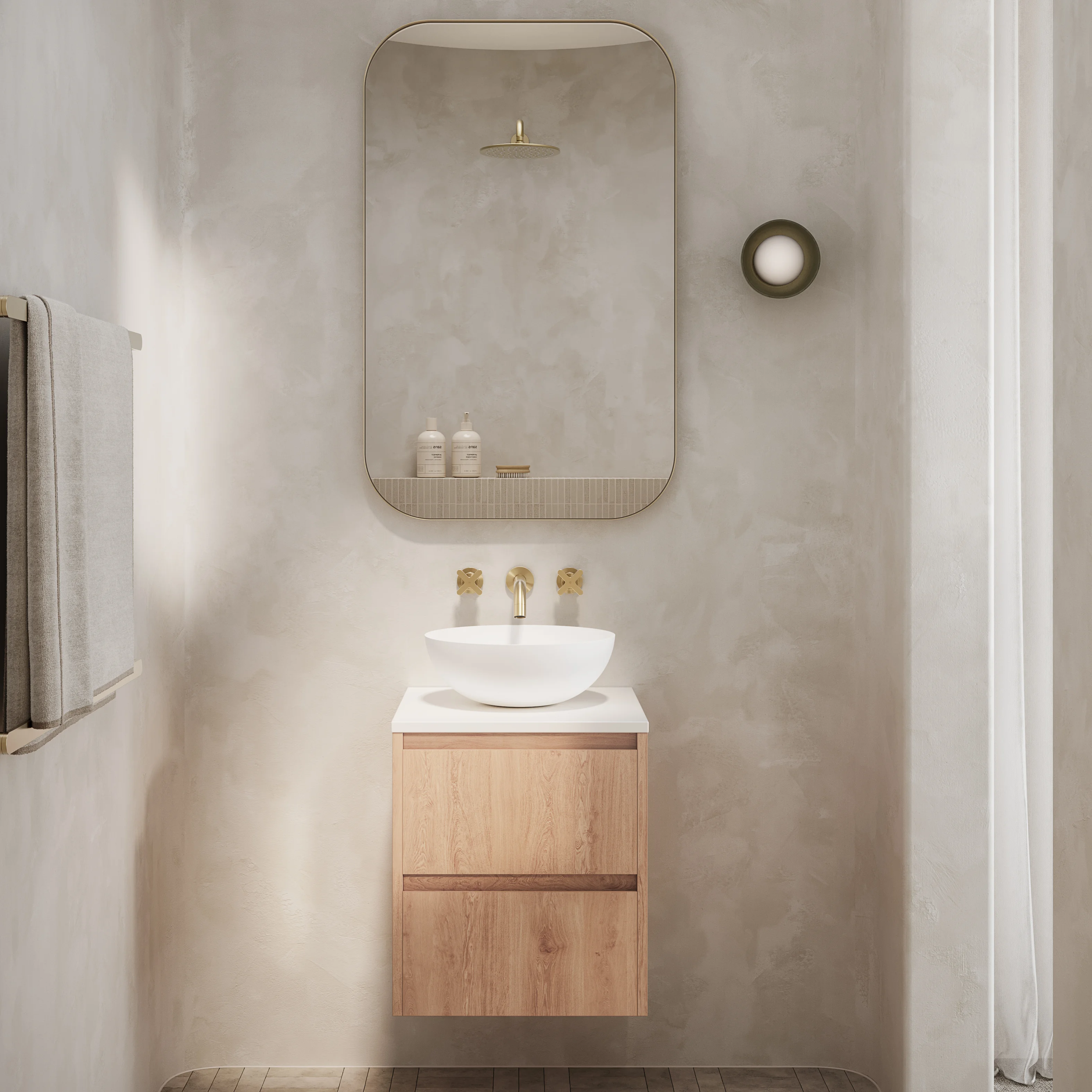 Addison 2-Drawer 450mm Pure Oak