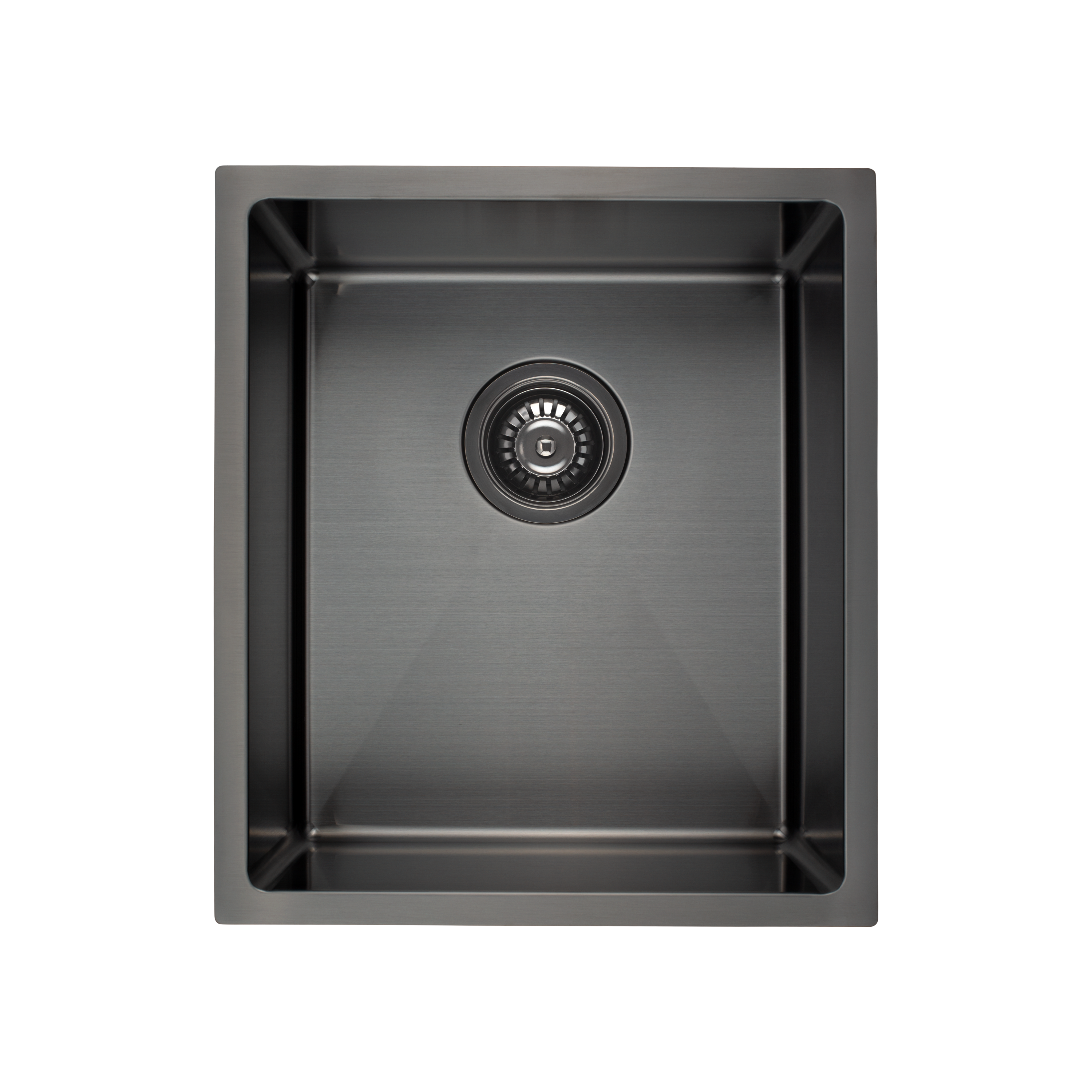 Ohelu Single Kitchen Sink 380mm - Brushed Gunmetal