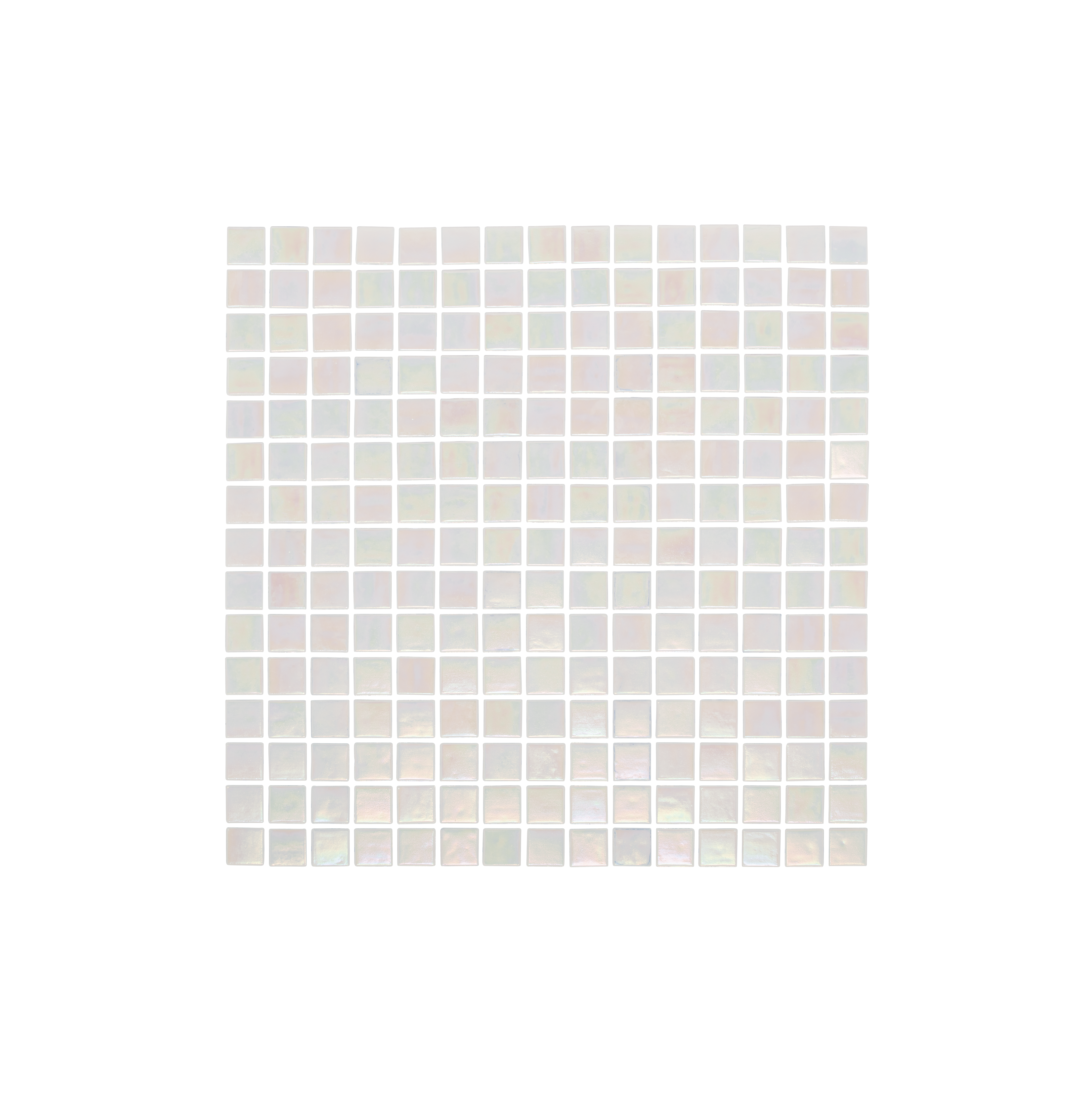 Rumoi Glass Mosaic Pool Tile WhitePearl