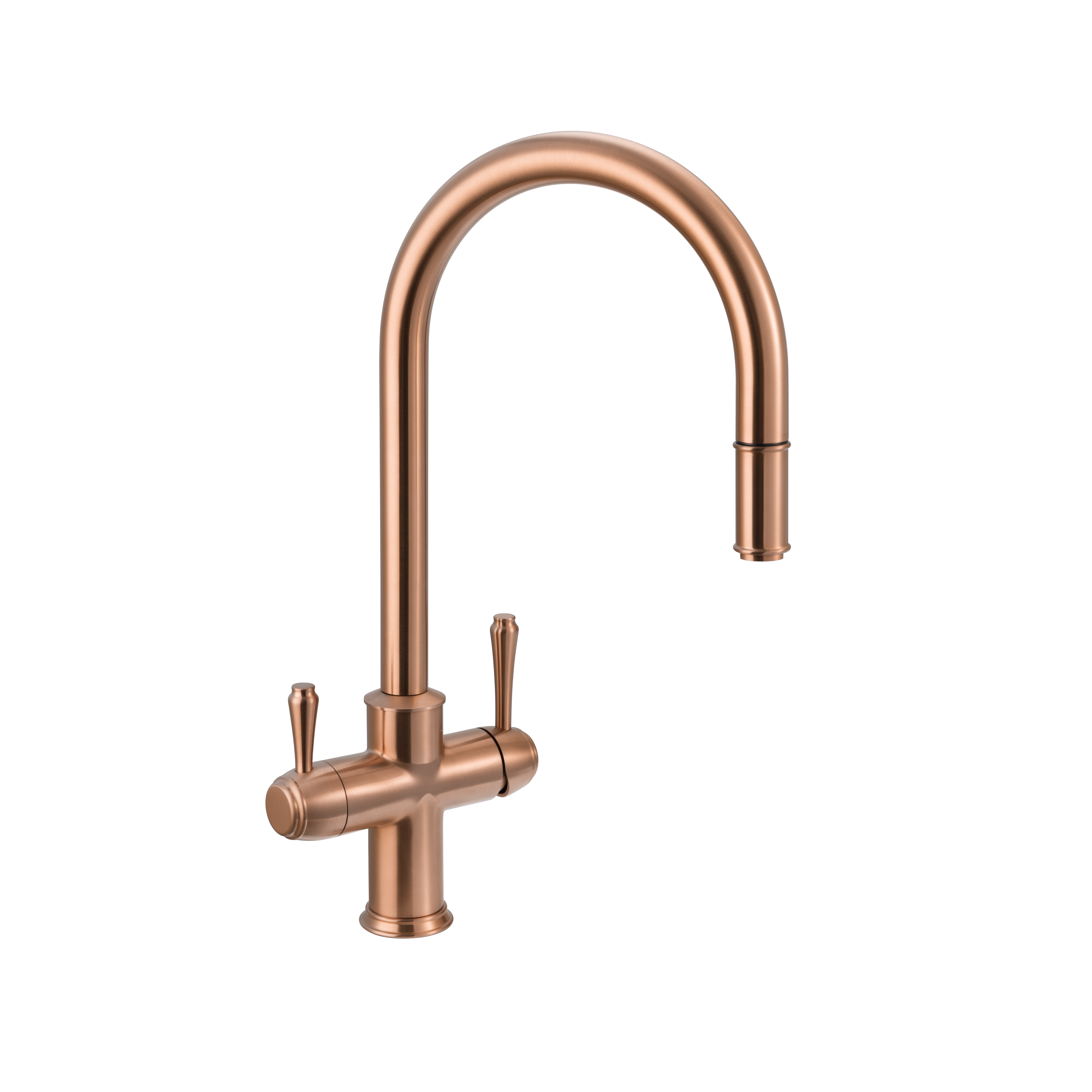 Kingsley 3-Way Pull-Out Filter Tap - Brushed Copper