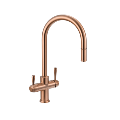 Kingsley 3-Way Pull-Out Filter Tap - Brushed Copper