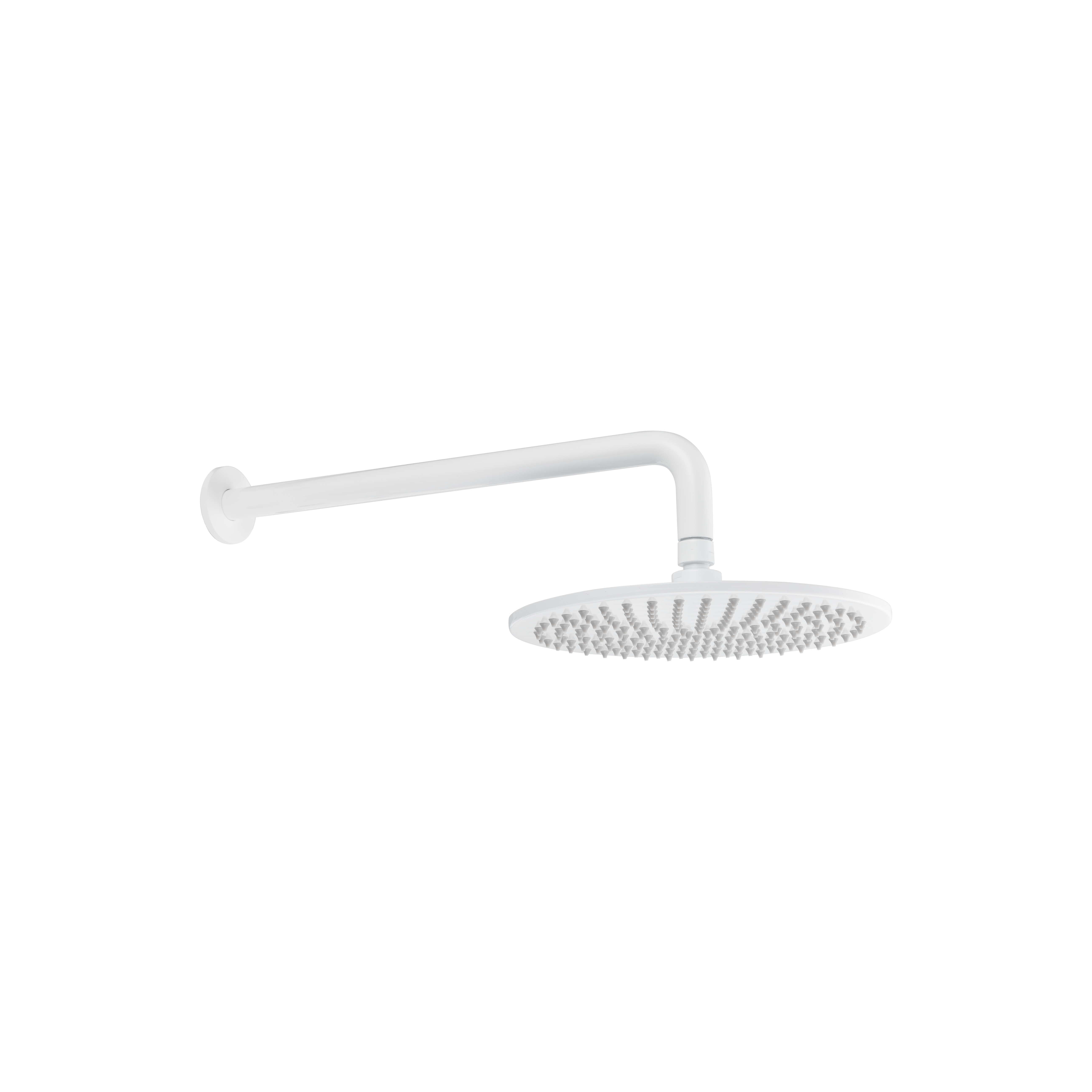 Shower Arm 400mm & Head Set - White