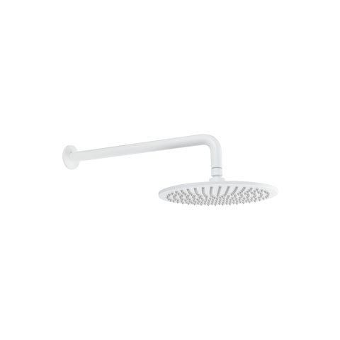 Shower Arm 400mm & Head Set - White