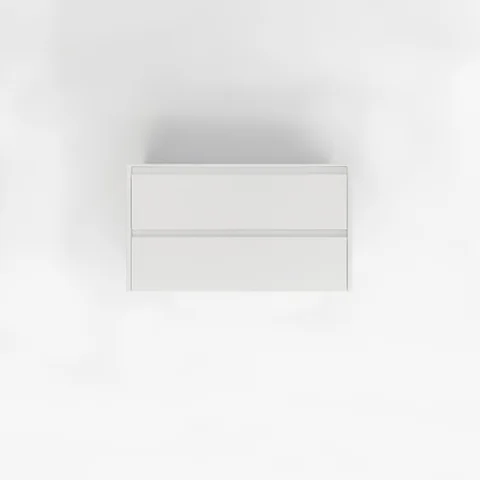 Addison 2-Drawer 900mm - White - 1 Cut-Out