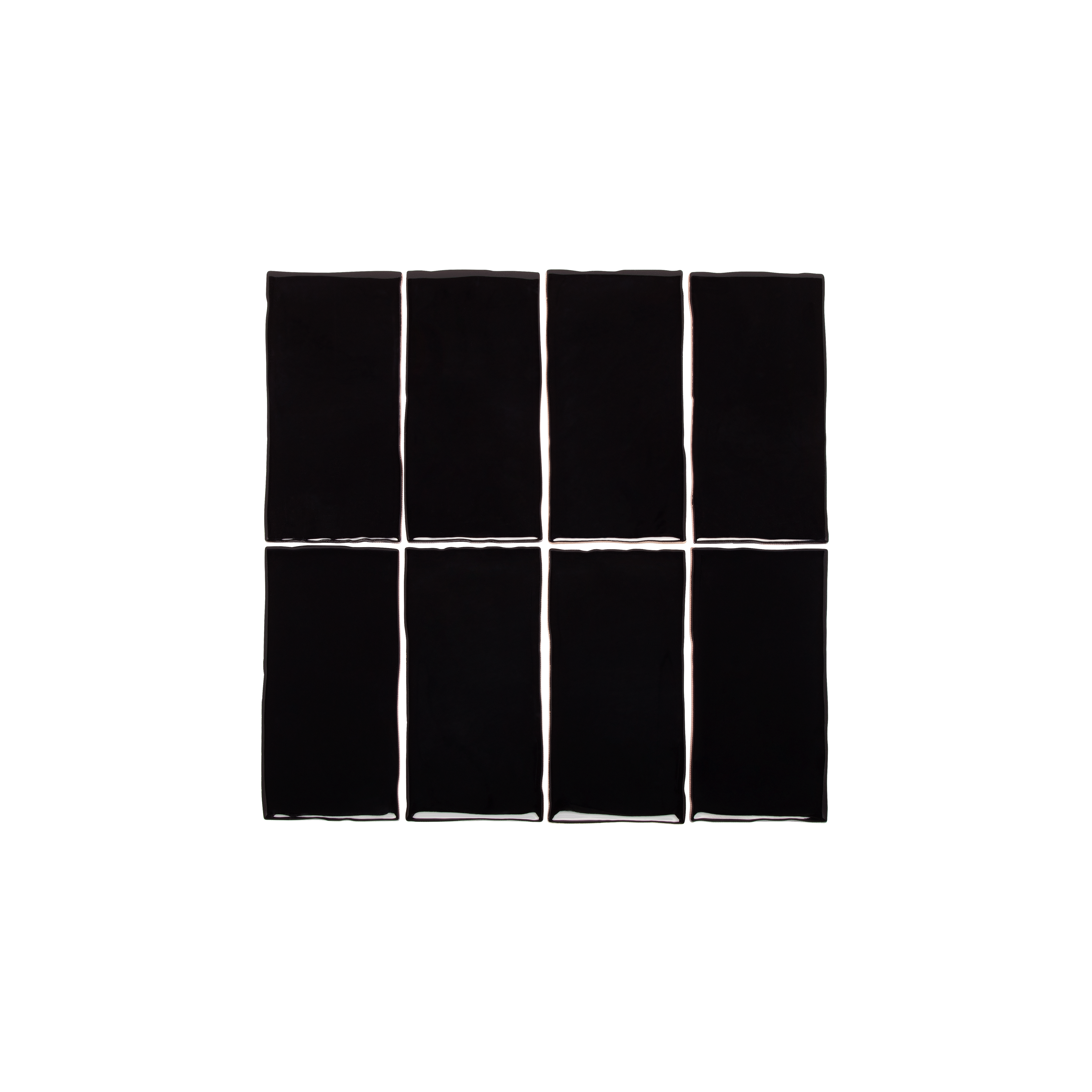 Tropea Natural Edge Rectangle Tile - Raven Black