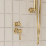 Kingsley thermostatic diverter 2-3 way insetting CloseUp BB