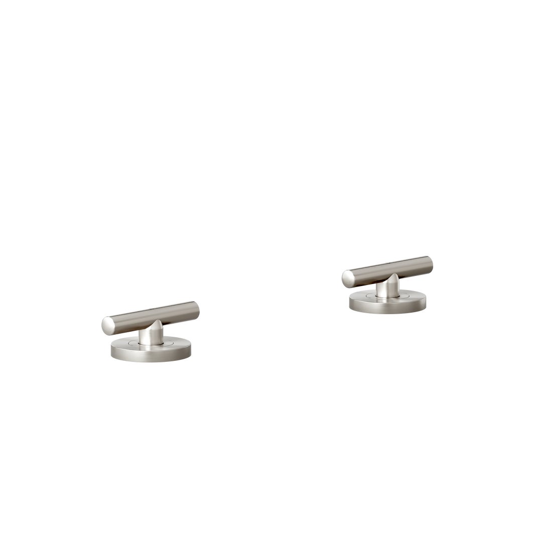 Barre Assembly Bench Mounted Taps - Brushed Nickel