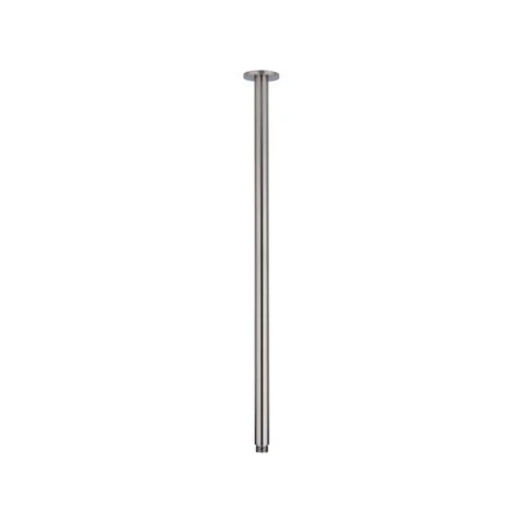 Shower Dropper Extended Round 600mm - Brushed Nickel