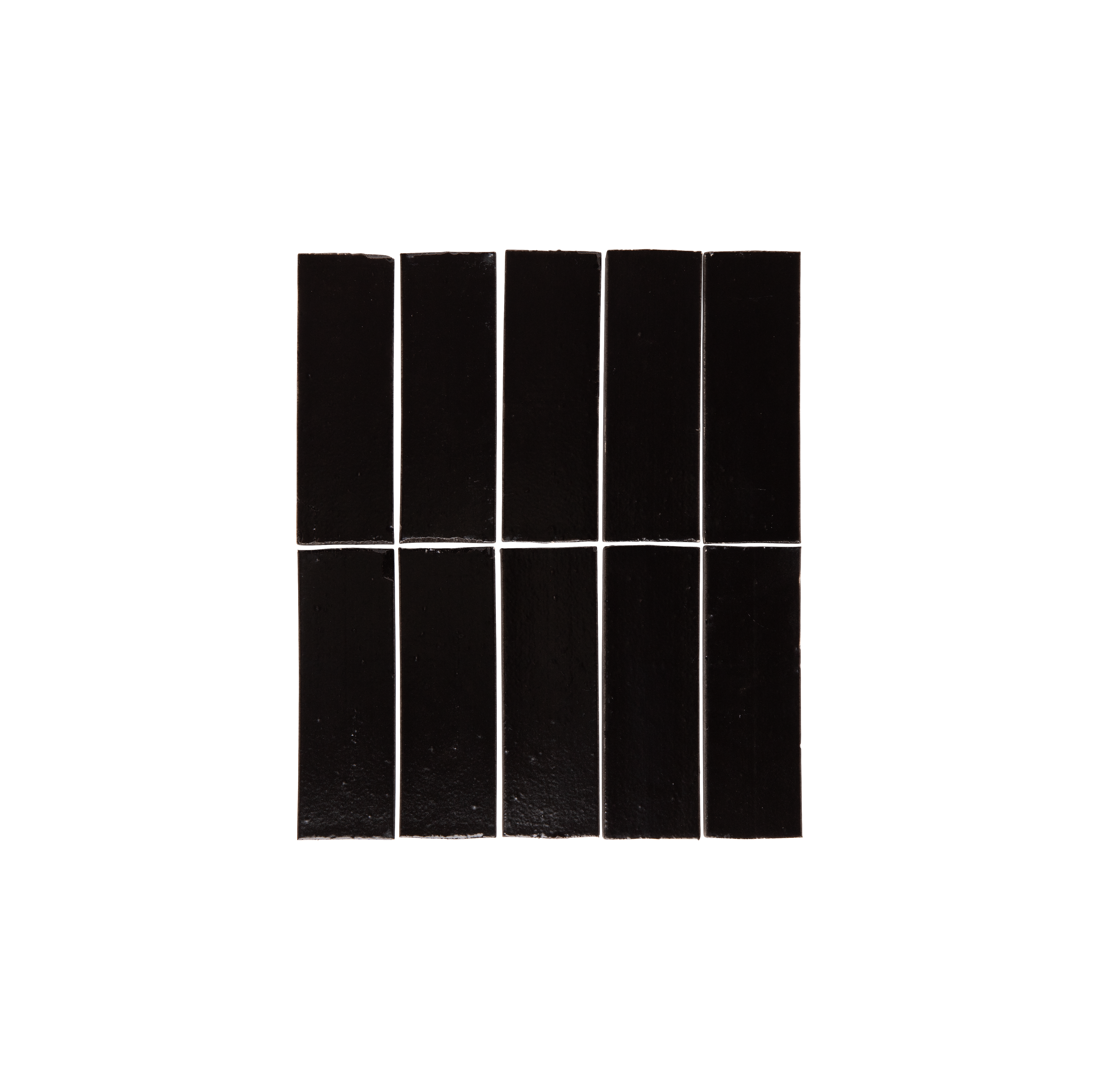 Rommani Handmade Zellige Rectangle Raven Black