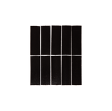 Rommani Handmade Zellige Rectangle Raven Black