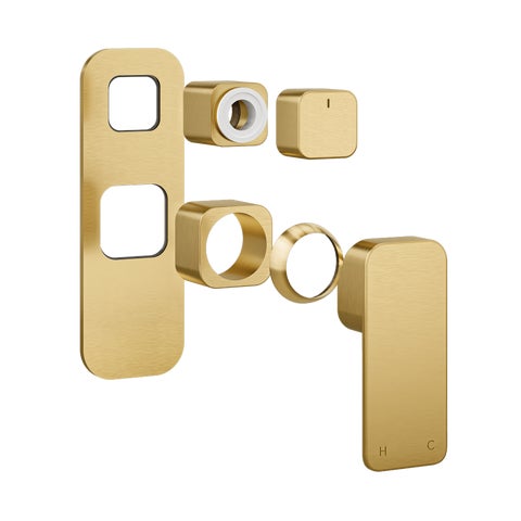 Nesso Shower Top Diverter Handle Kit - Brushed Brass
