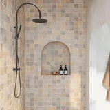 Elysian gooseneck Shower Gunmetal 02