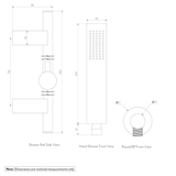 Elysian Hand Shower Rail Set - SPEC