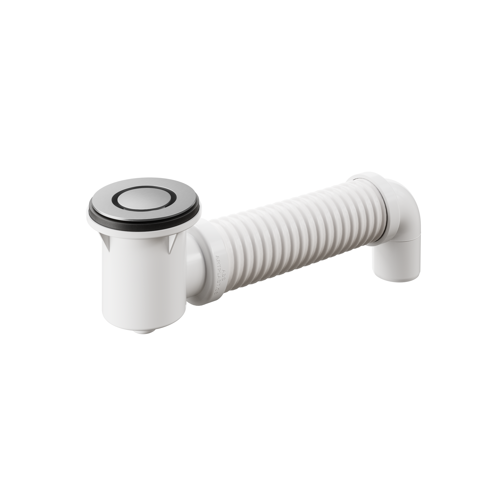 Bath Bend Pop Down with Connector - Brushed Nickel