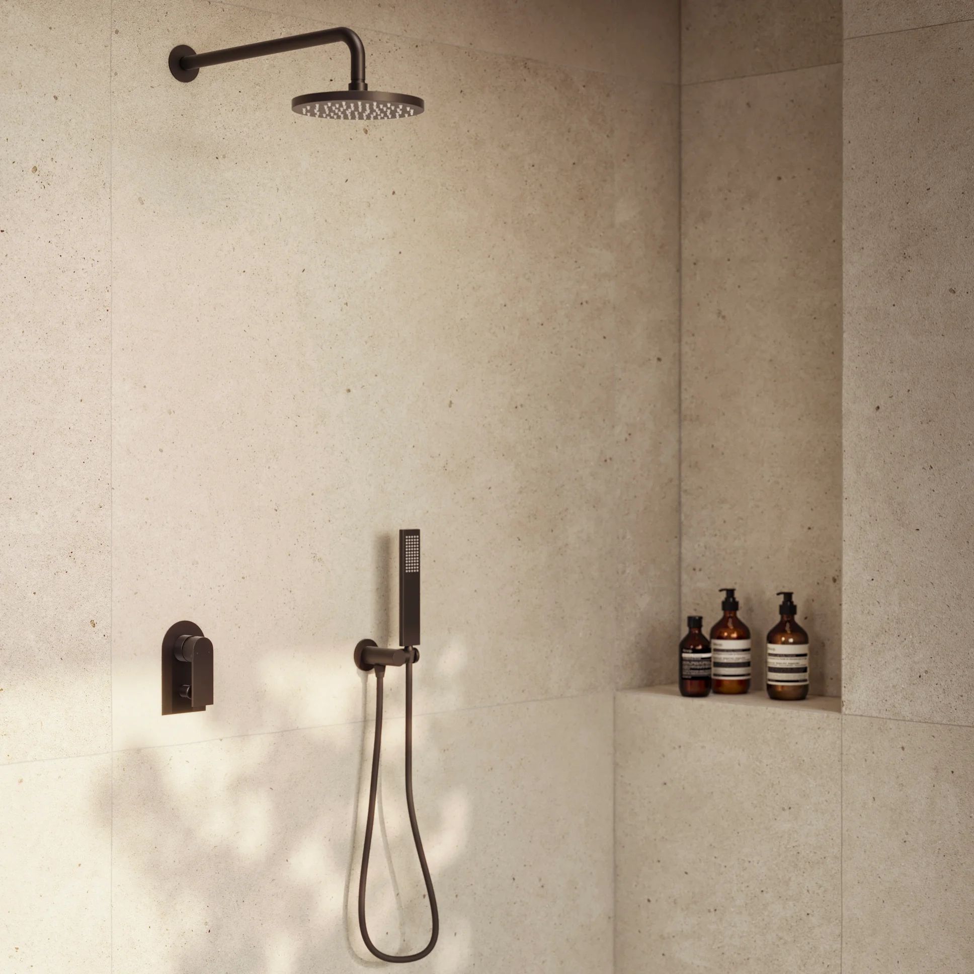 MagnusShowerDiverter MatteBlack