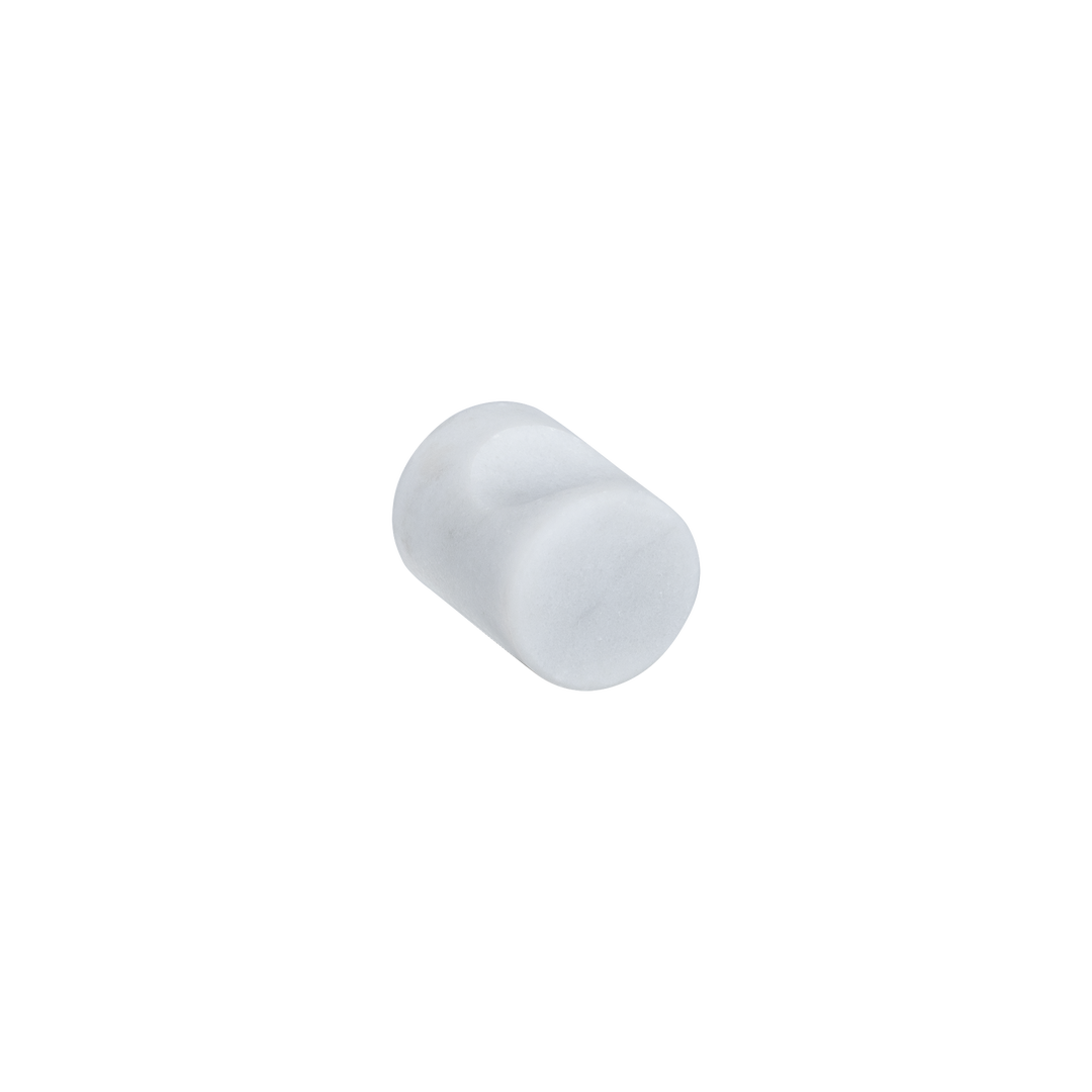 Pedra Small Knob 20mm - Carrara Marble