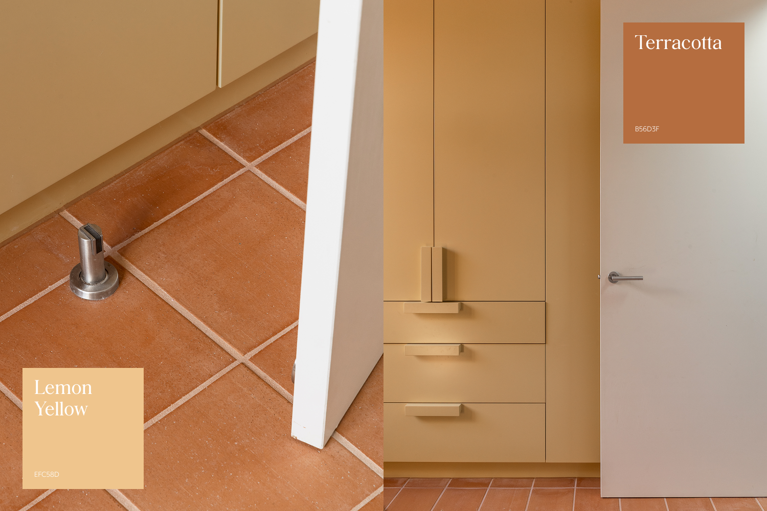 Interior Decoration Colour Combinations Terracotta Lemon Yellow