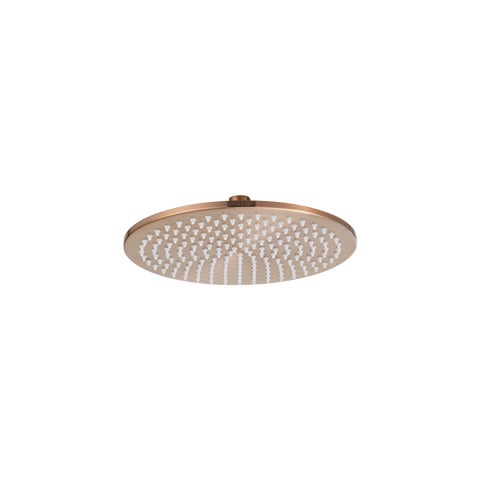 Shower Head Round 250mm - Brushed Copper
