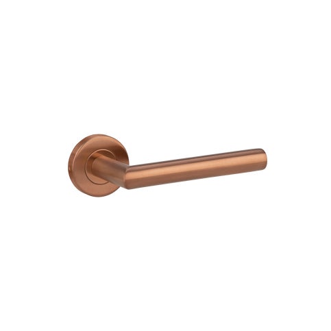 Davis Door Handle - Brushed Copper