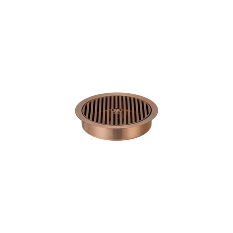 Glass Cleaner with Drain - Brushed Copper