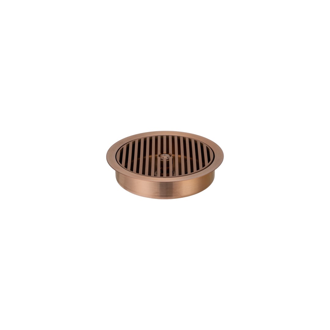 Glass Cleaner with Drain - Brushed Copper