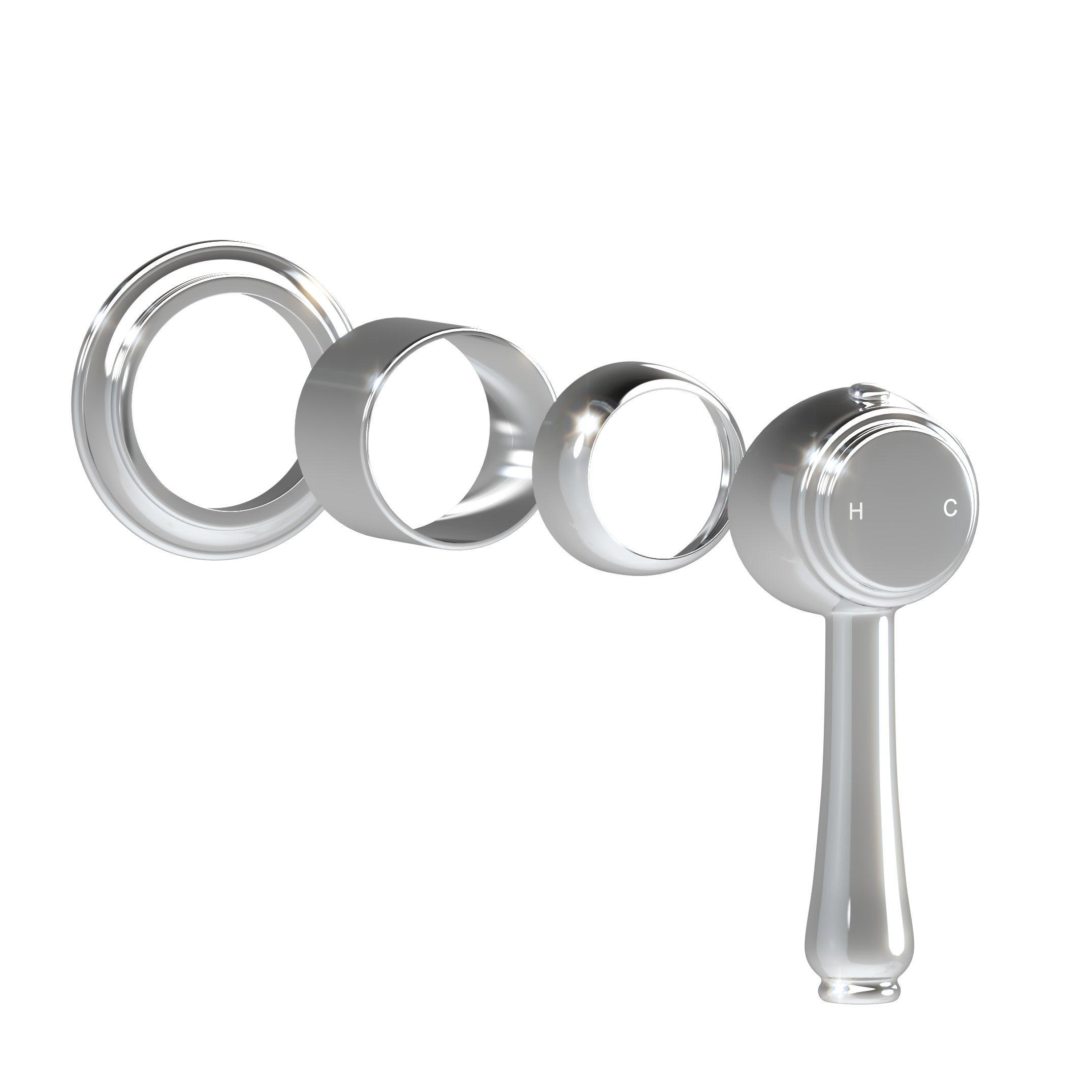Kingsley Minimal Handle Kit - Chrome