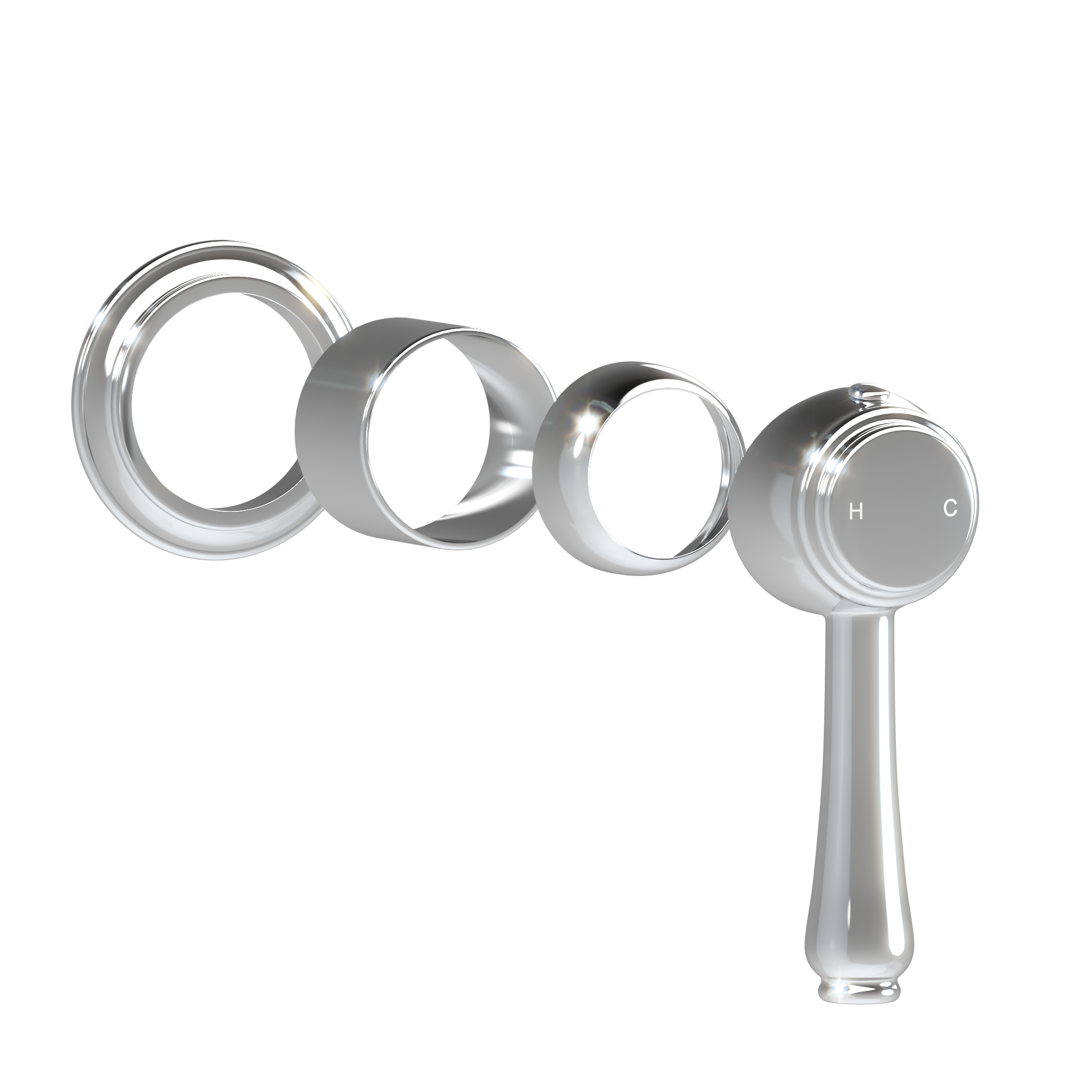 Kingsley Mixer HandleKit Chrome