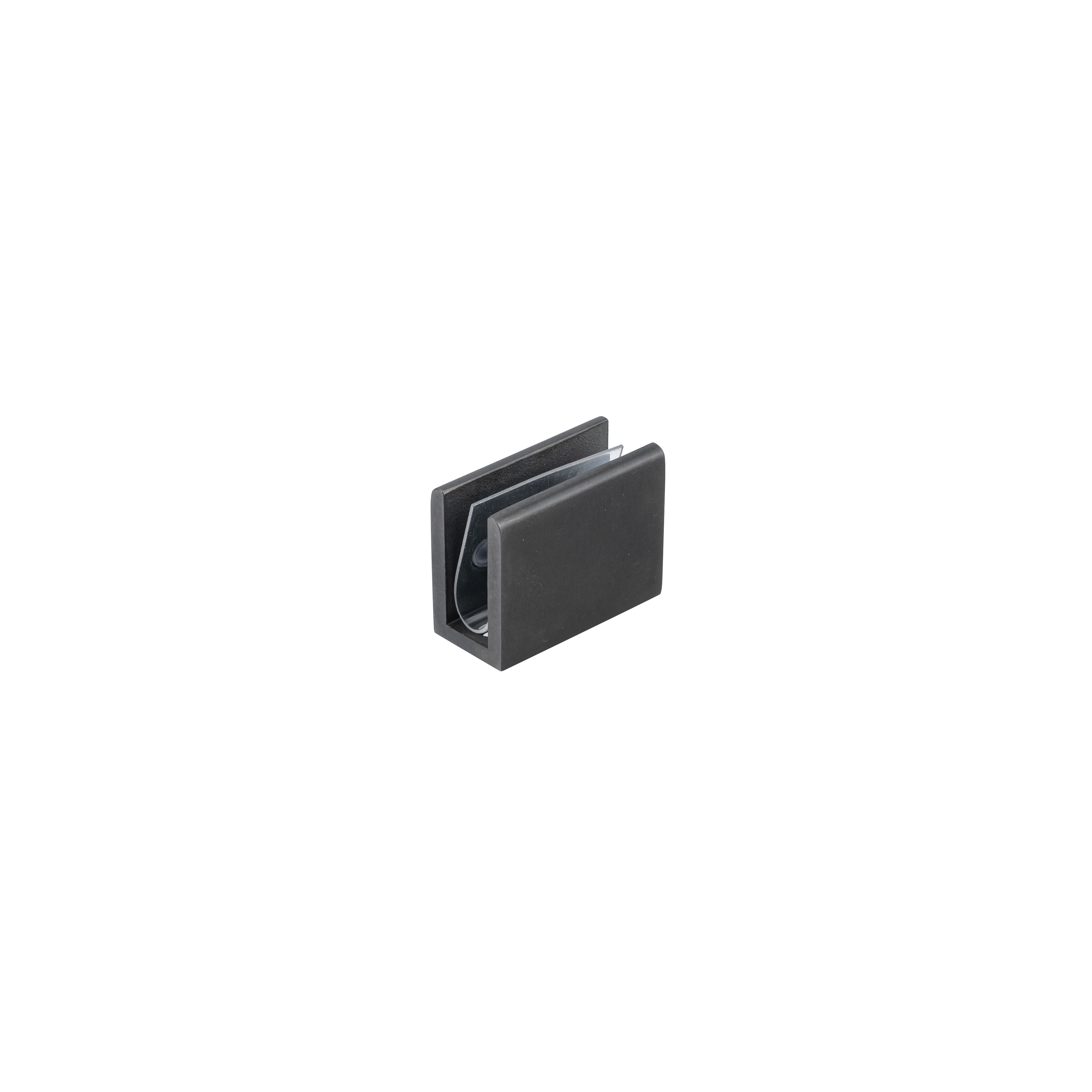 Pius Glass Panel Clip 10mm - Antique Slate