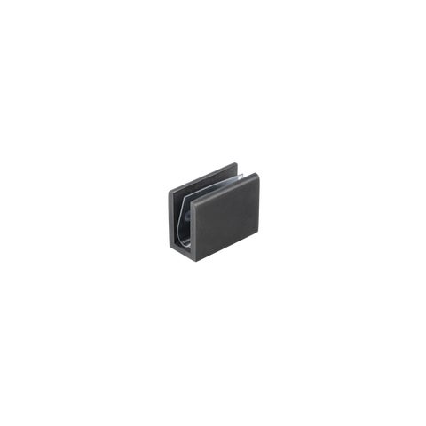 Pius Glass Panel Clip 10mm - Antique Slate