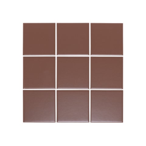 Atami Large Square Mosaic Tile - Chocolate - 300x300mm