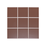 Atami Large Square Mosaic Tile 300x300 Chocolate