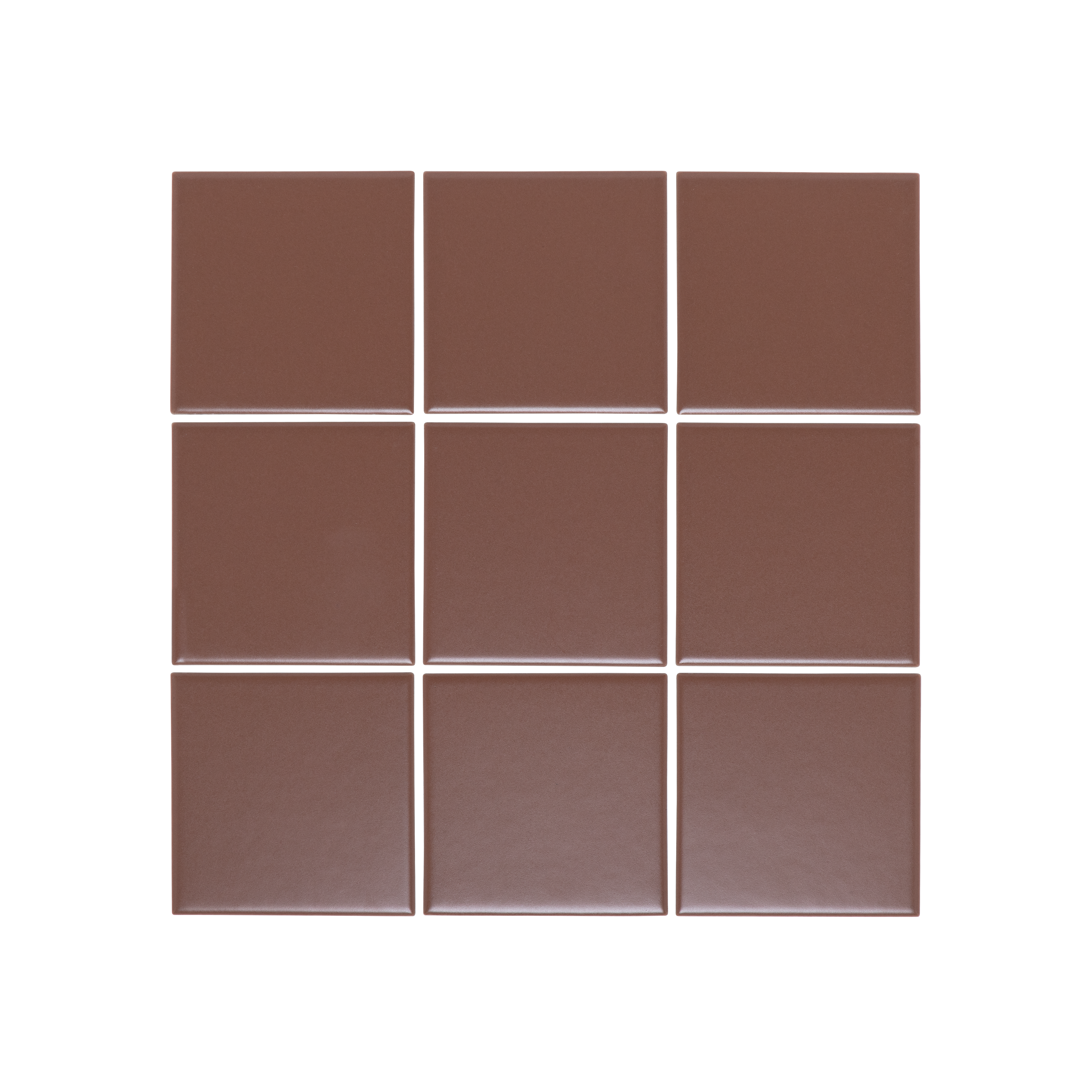 Atami Large Square Mosaic Tile 300x300 Chocolate