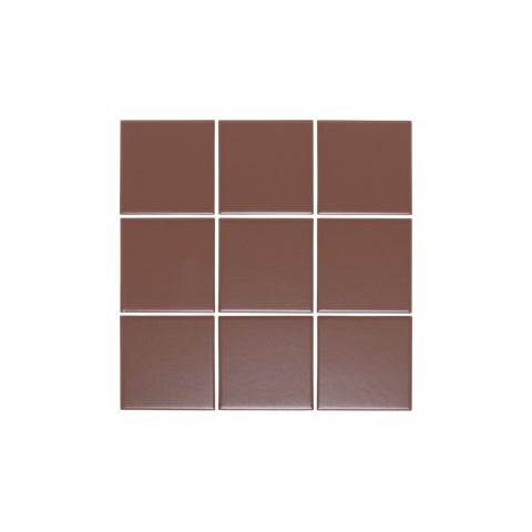 Atami Large Square Mosaic Tile - Chocolate