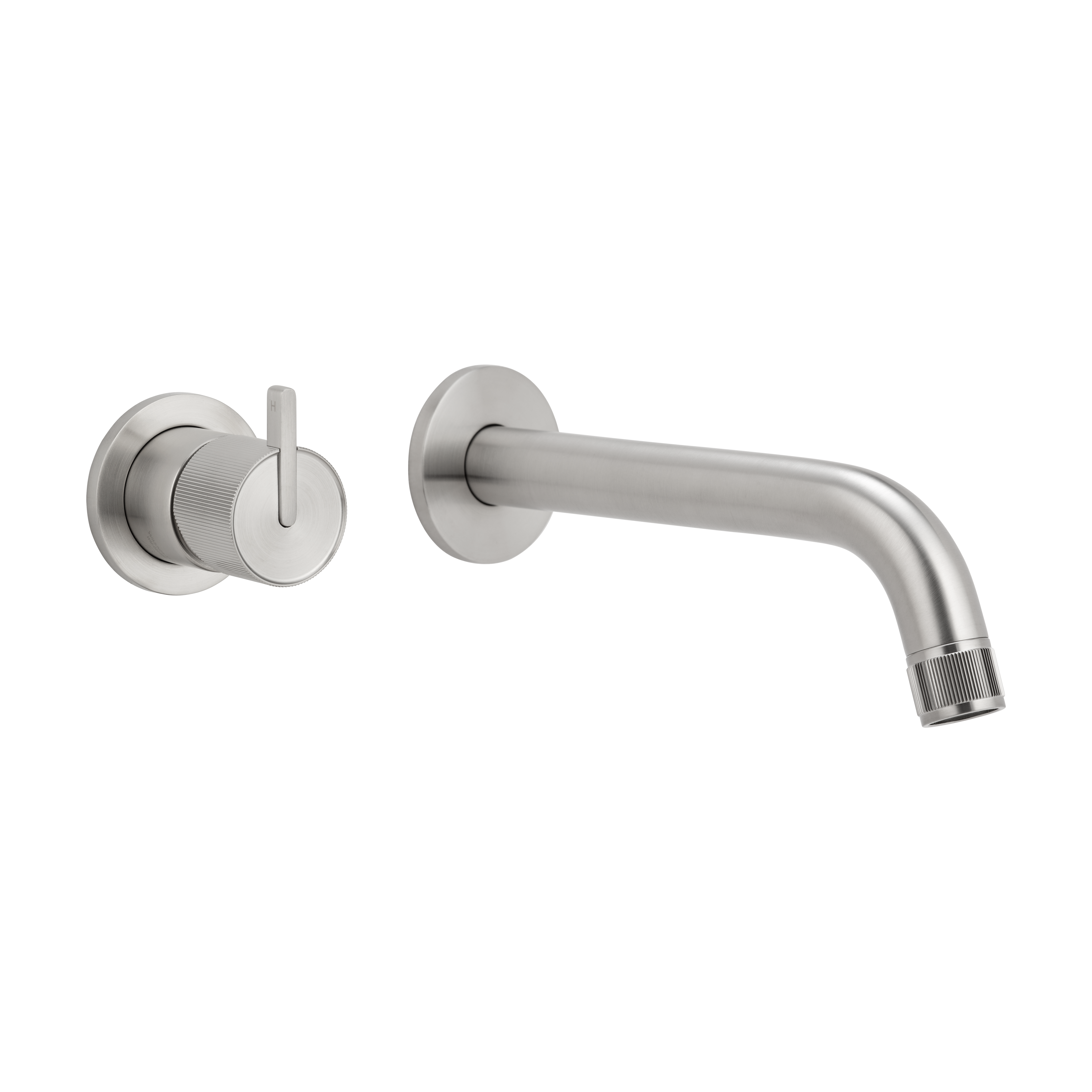 Namika Minimal Mixer & Spout Set - Brushed Nickel