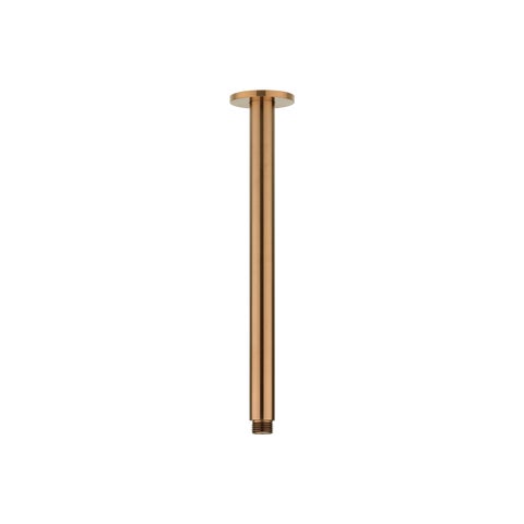 Shower Dropper Round 300mm - Brushed Copper