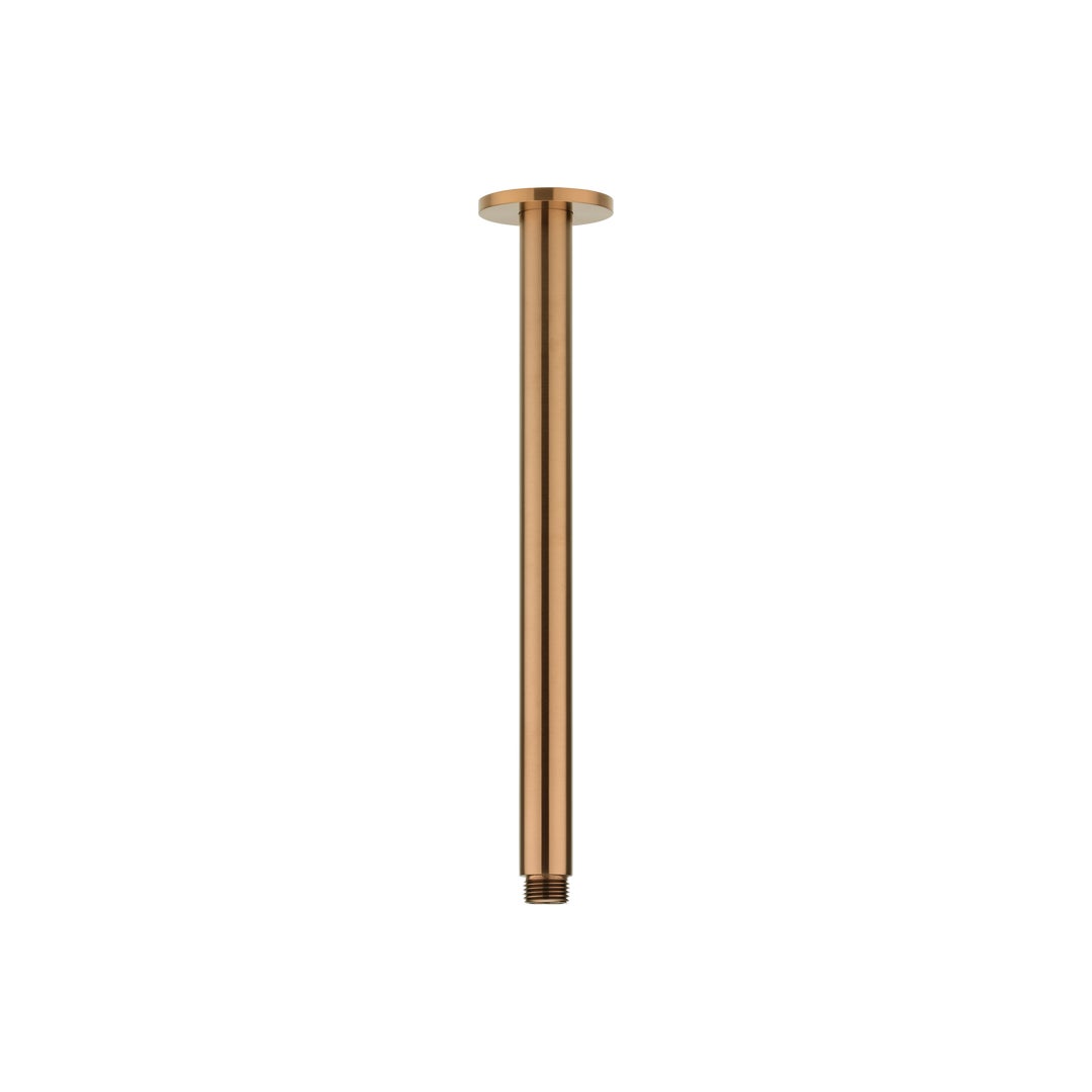 Shower Dropper Round 300mm - Brushed Copper