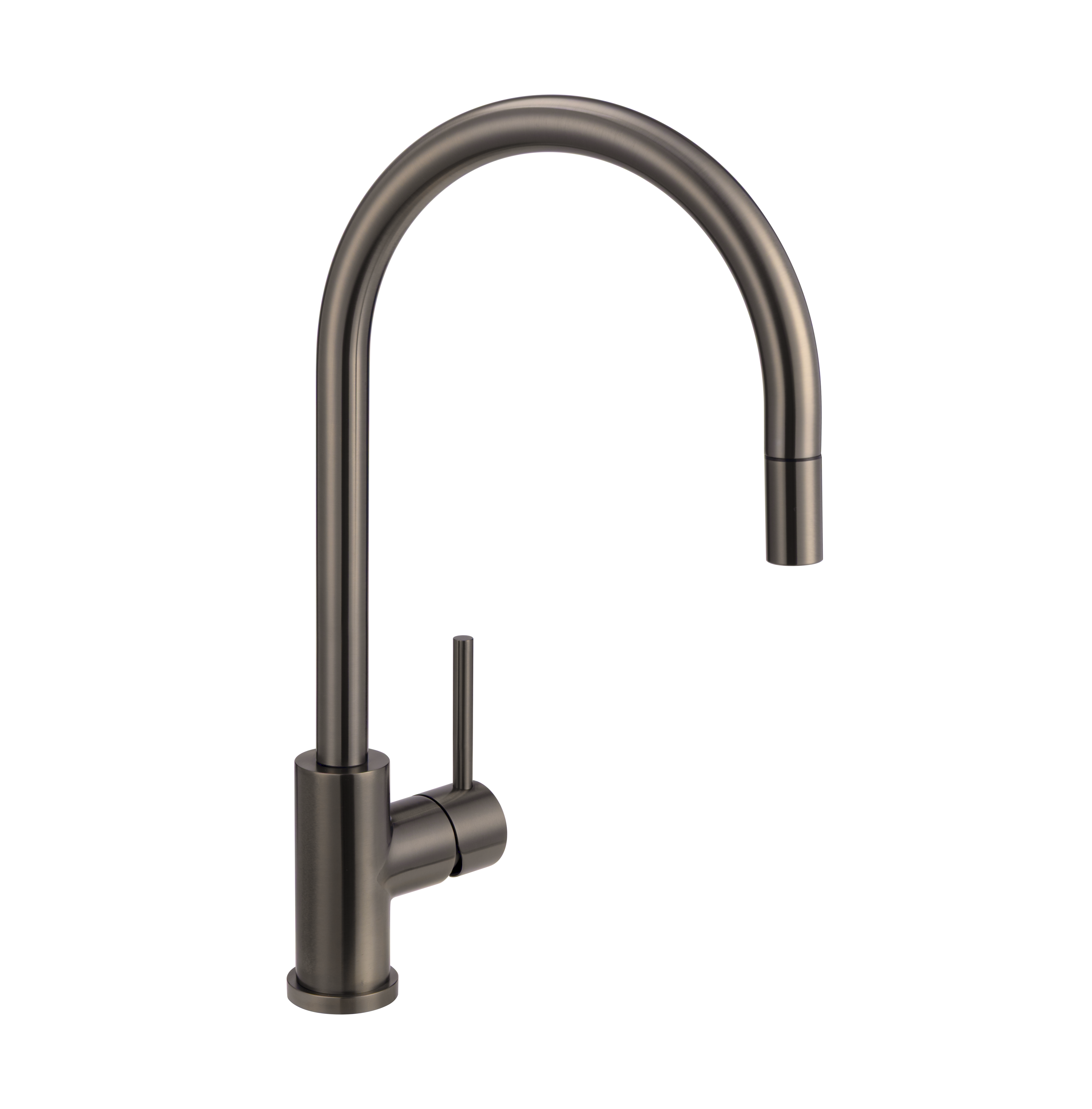 11406-Elysian-Commercial-Pull-Out-Kitchen-Mixer Side Brushed-Gunmetal1