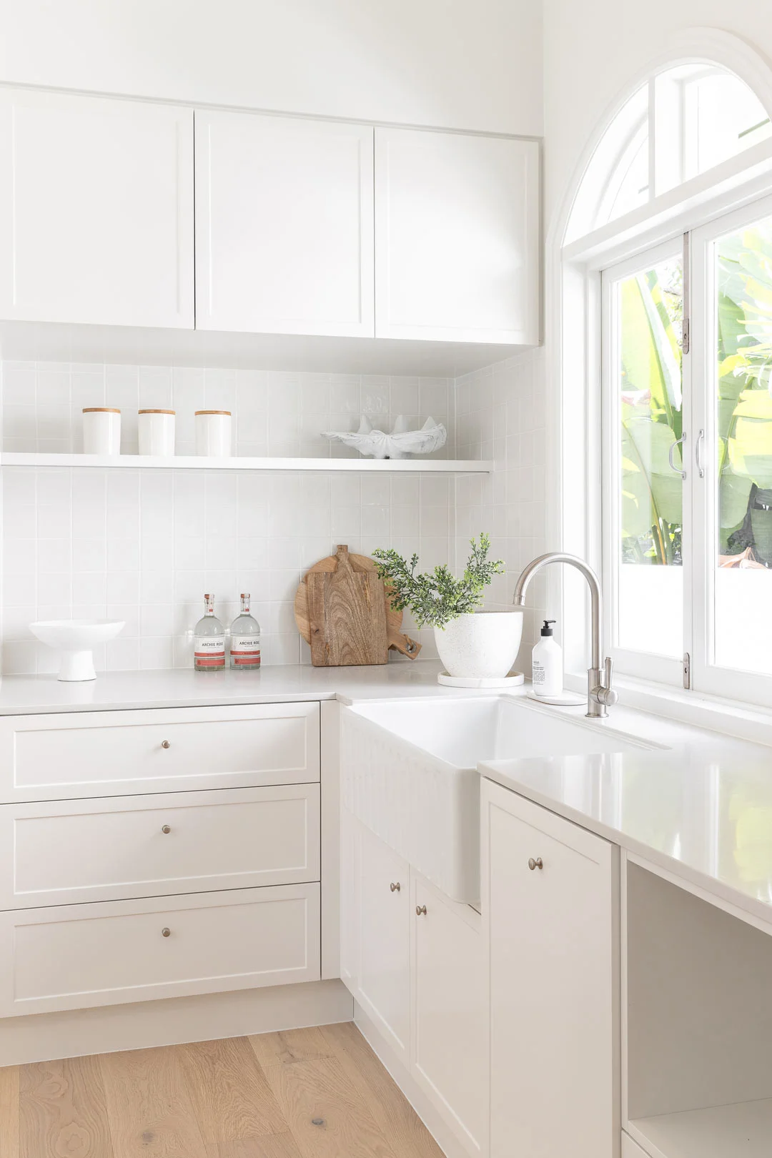A bright neat organised kitchen