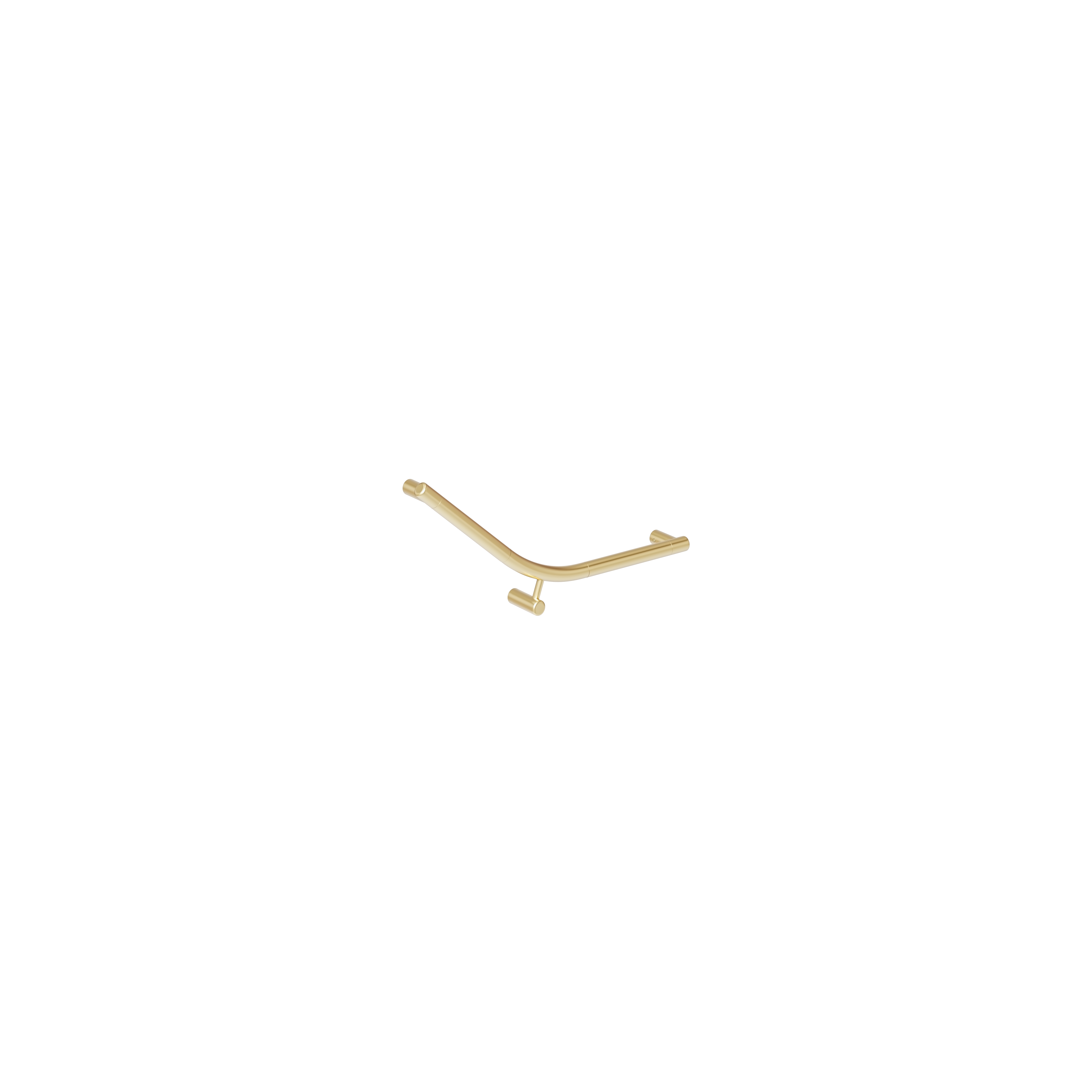 Aliro Ambulant 140° Grab Rail - Brushed Brass