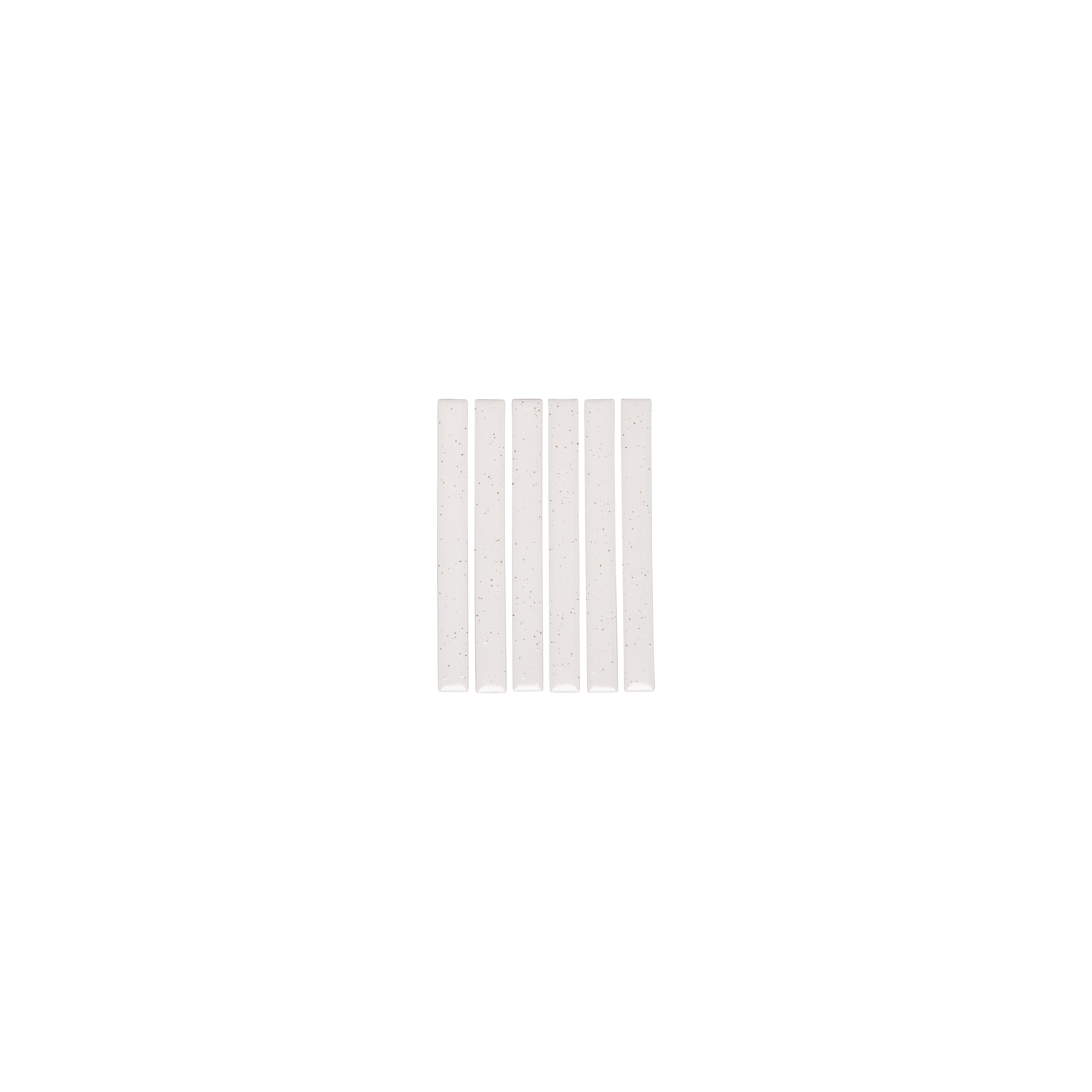 Imari Speckle Finger Mosaic Tile - Gloss White (Sample)