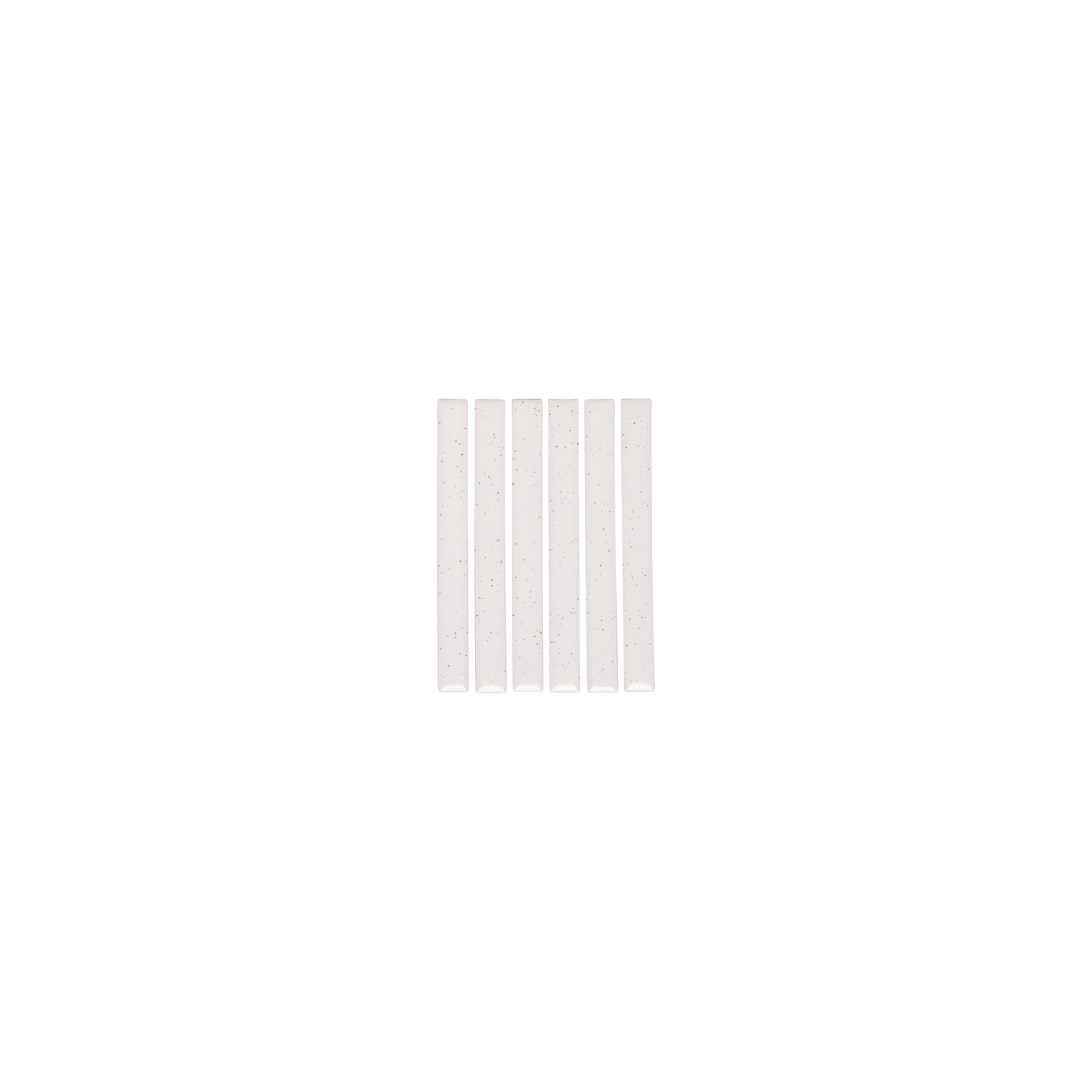 Imari Speckle Finger Tile Sample Gloss White