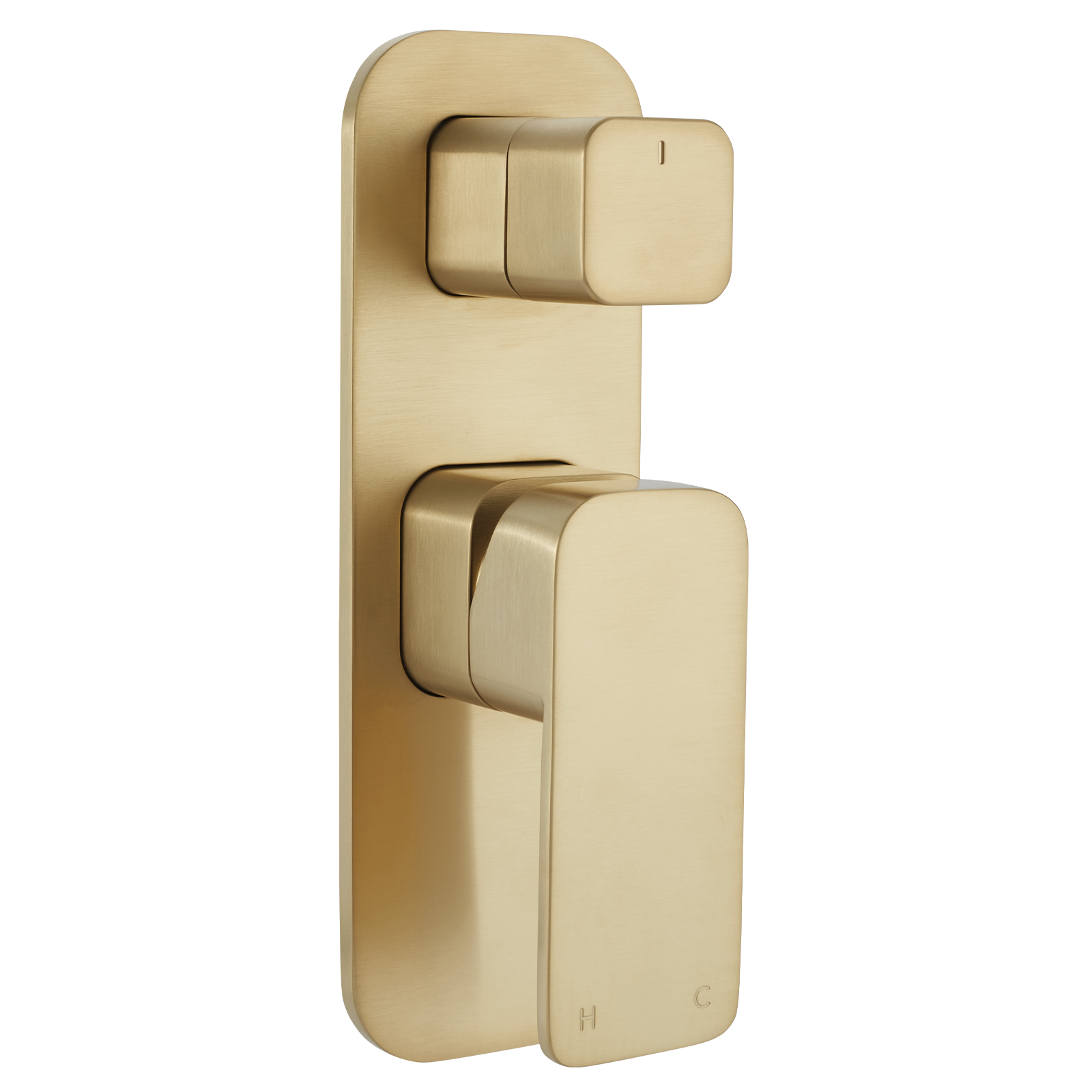 Nesso Shower Top Diverter Brushed Brass