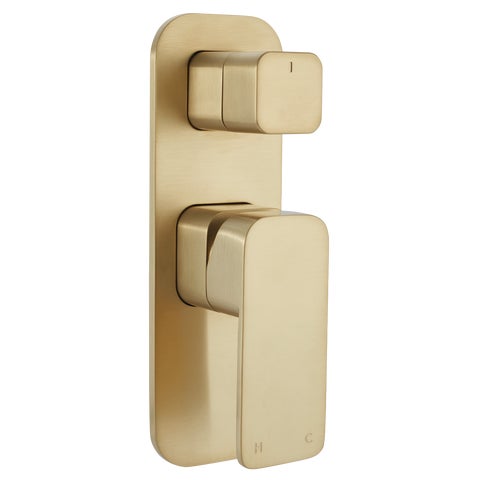 Nesso Shower Top Diverter - Brushed Brass