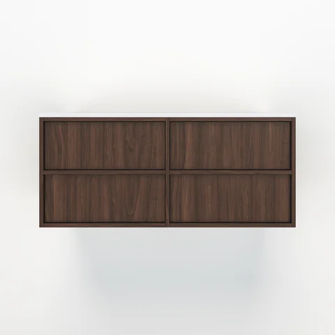 Kasumi - Double Vanity 1164mm - Walnut