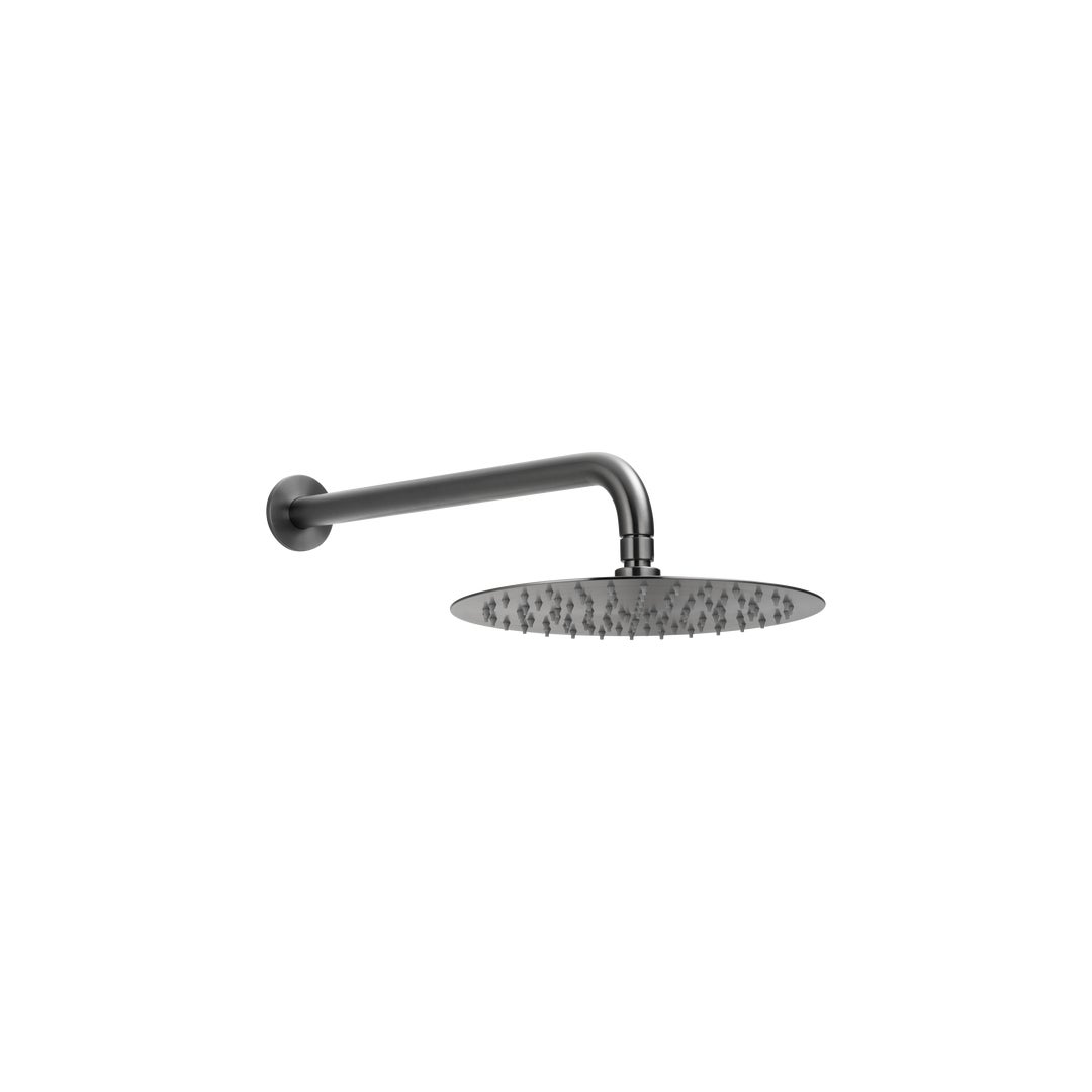 Sola Shower Arm & Head Set - Brushed Gunmetal