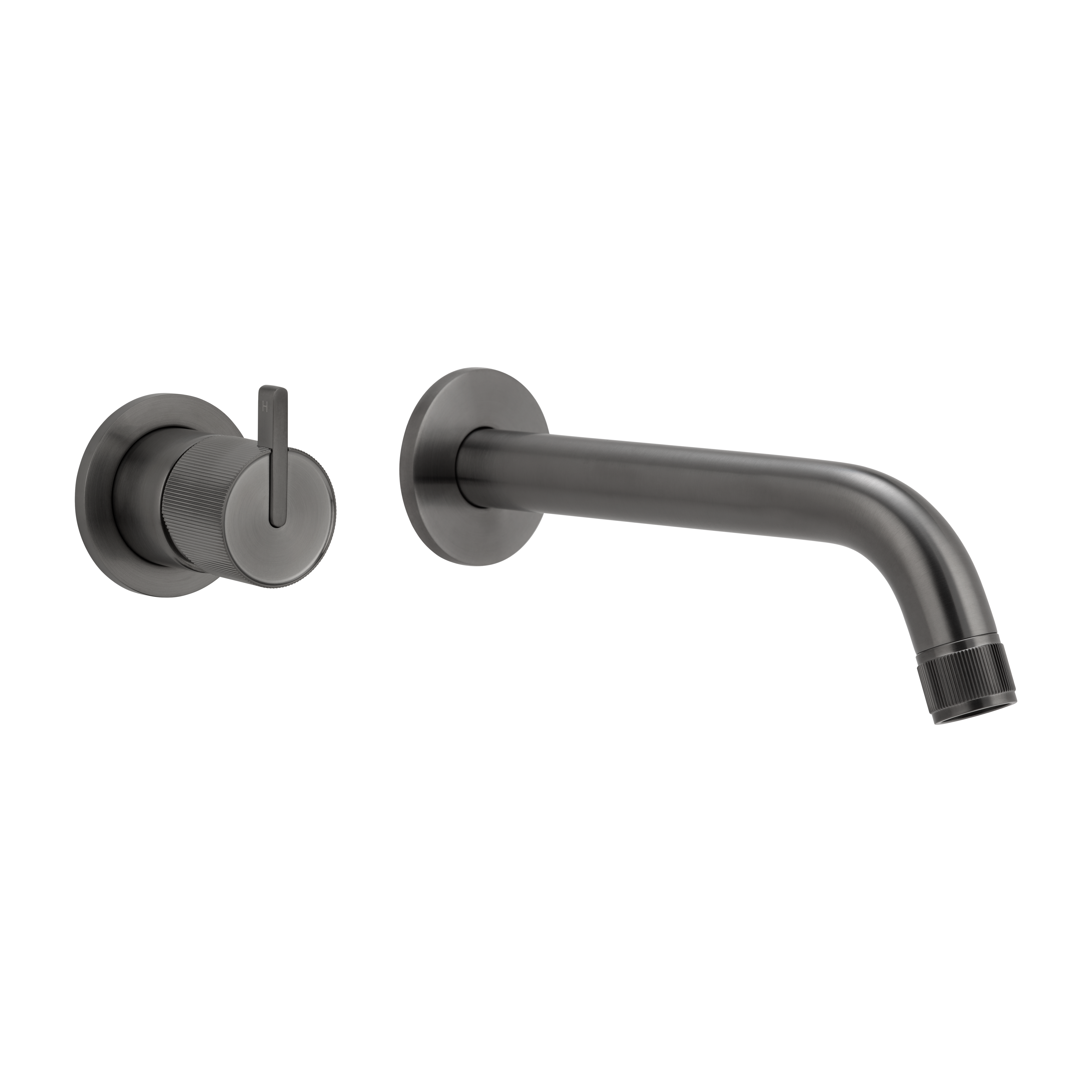 Namika Minimal Mixer & Spout Set - Brushed Gunmetal