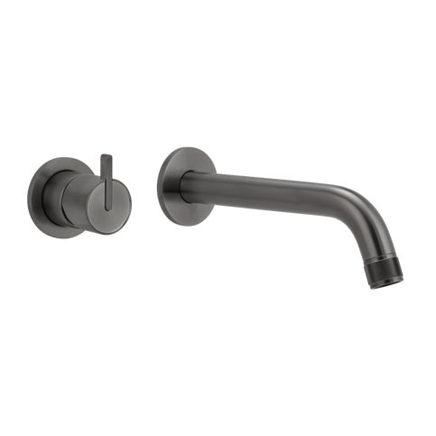 Namika Minimal Mixer & Spout Set - Brushed Gunmetal